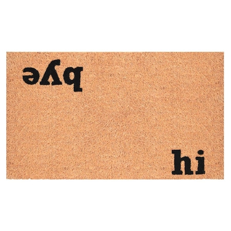 Calloway Mills 17 x 29 in. Hi Bye Rectangular Doormat Natural & Black CA57156